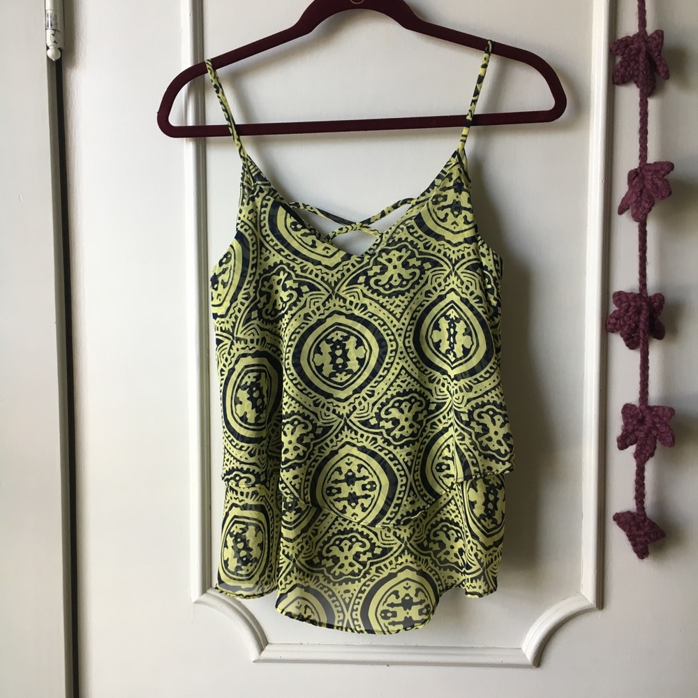 COPY - chiffon printed tank top